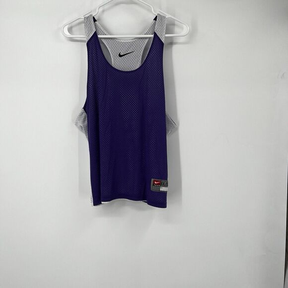 Mens Nike Tank Jersey 2X 3X Reversible Basketball Swoosh Purple White Workout - Picture 1 of 7